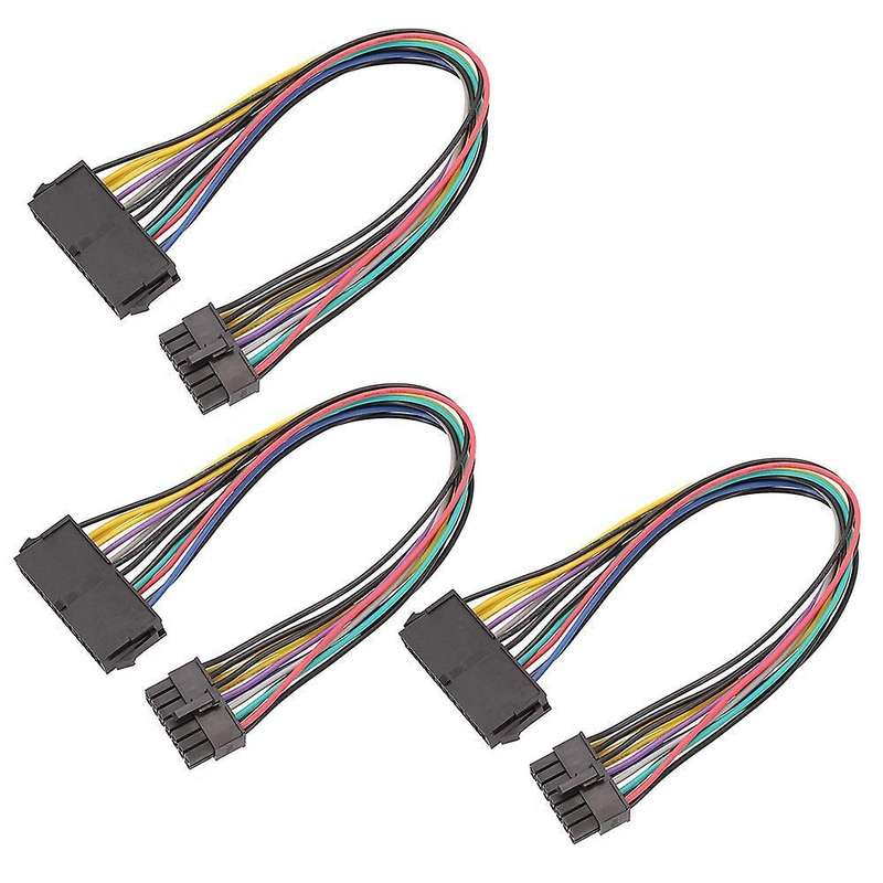 3pcs 24p to 14p Power Cord 24 Pin to 14 Pin Adapter for Lenovo Power