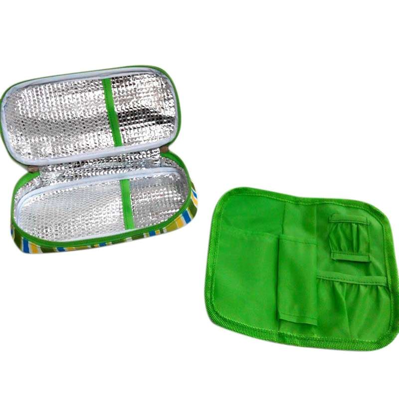 Insulin Cooler Diabetic Organizer Cooler Bag(navy Blue)