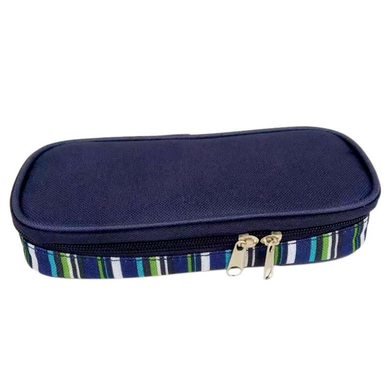 Insulin Cooler Diabetic Organizer Cooler Bag(navy Blue)