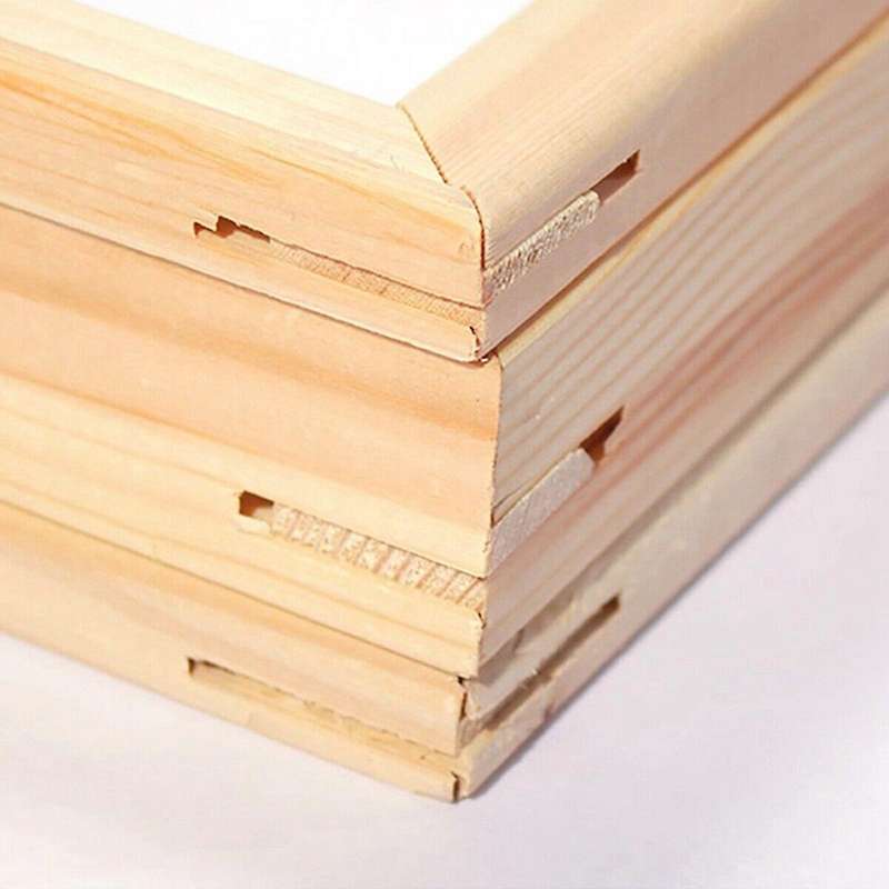 Natural Modern Wood Frame Photo Frame Canvas Oil Painting -40x50cm