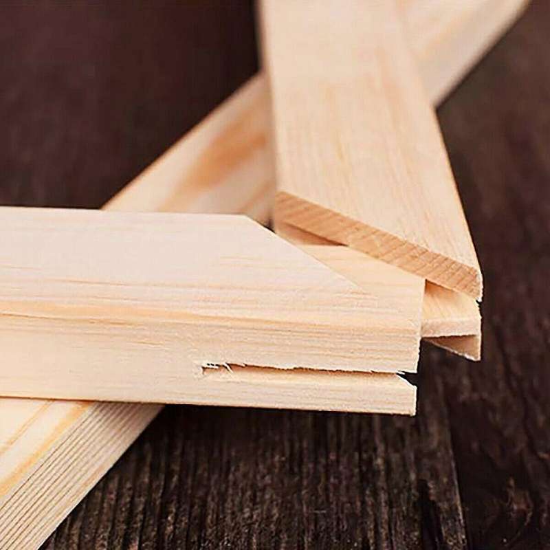 Natural Modern Wood Frame Photo Frame Canvas Oil Painting -40x50cm