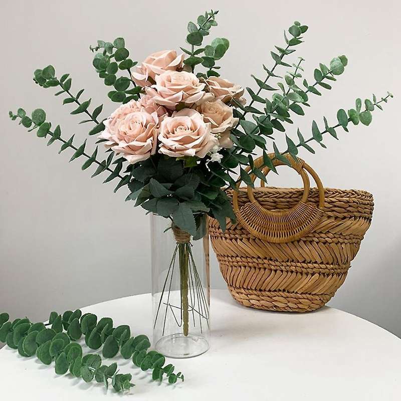 36pcs Eucalyptus Stems Decor Artificial Eucalyptus Faux Branches