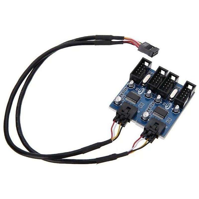 Motherboard 9pin Header 1 to 4 Splitter Port Multiplier 30cm Cable