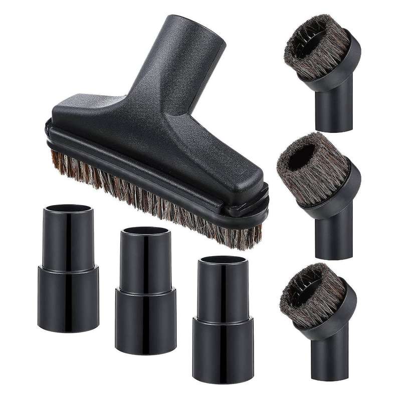 7 Pieces 25mm and 36mm Round Brush 5.9 Inch Floor Brush 1.25 Brush