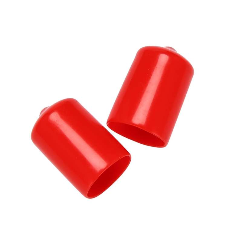 10pcs Rubber End Caps 16mm Id Pvc Round Tube Bolt Cap Cover Red