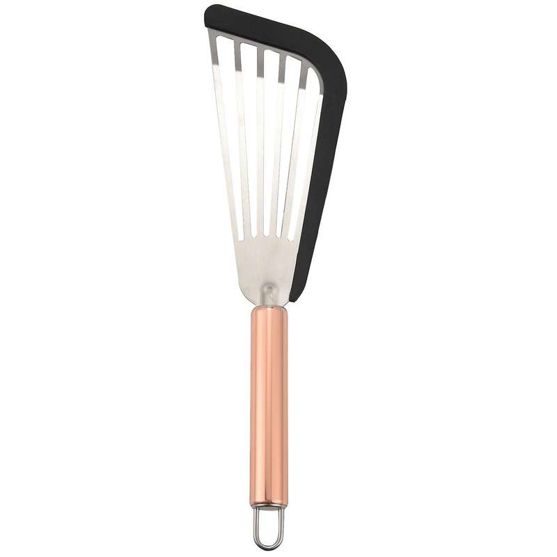 Stainless Steel Spatula with Silicone Top Soft Edge Slotted Spatula