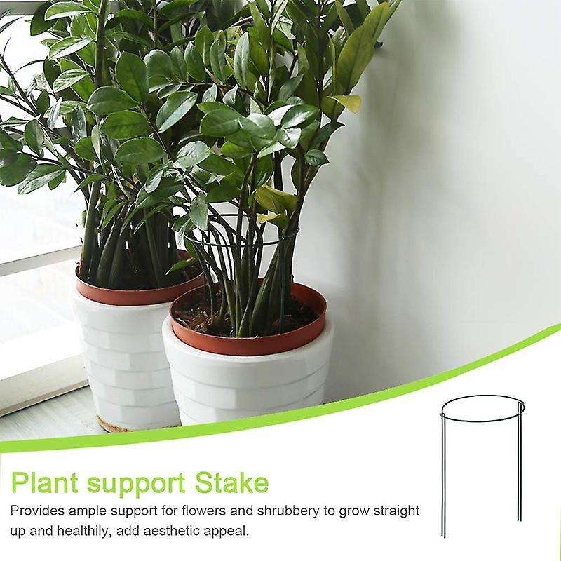 Plant Support Stake, 4-pack Half Round Metal Garden Plant Supports
