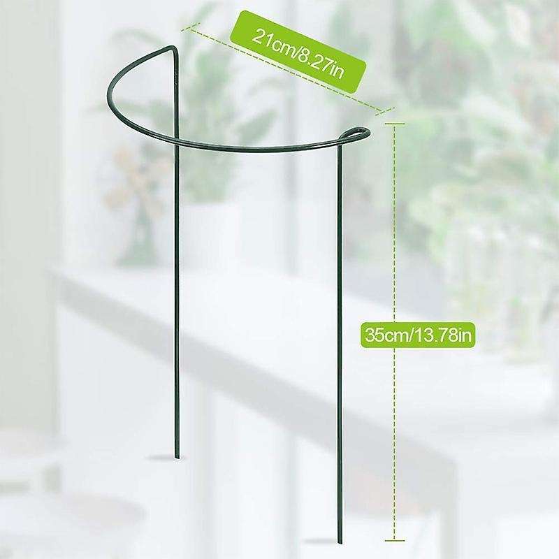 Plant Support Stake, 4-pack Half Round Metal Garden Plant Supports