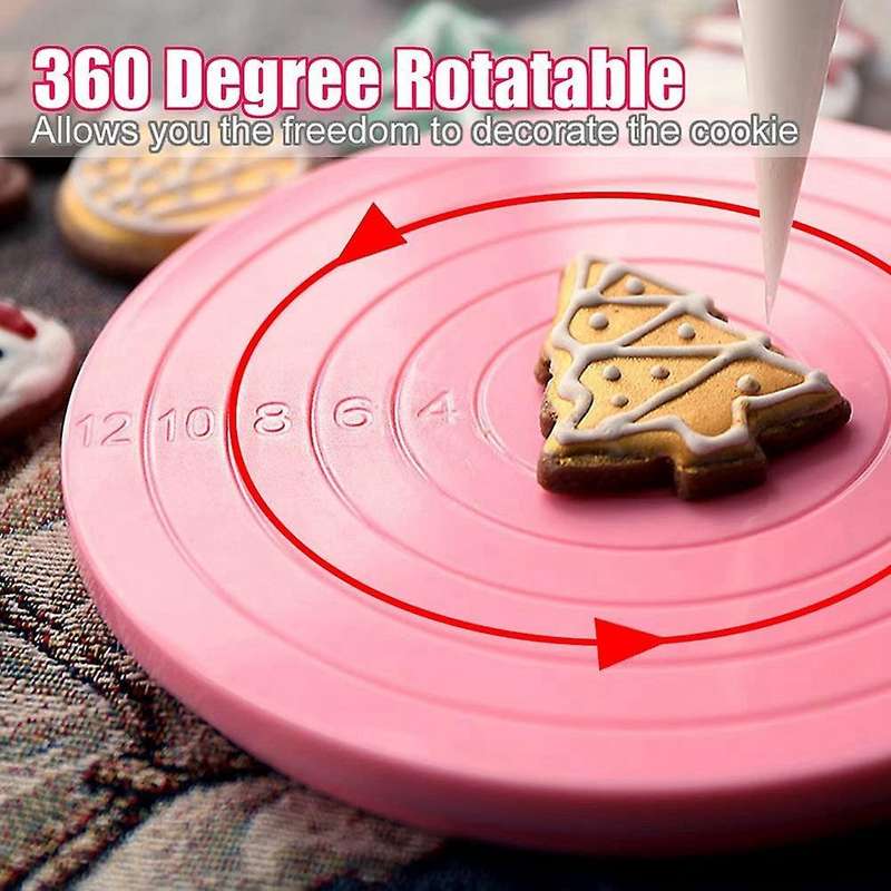 Cookie Decorating Kit Supplies,1 Acrylic Cookie Turntable