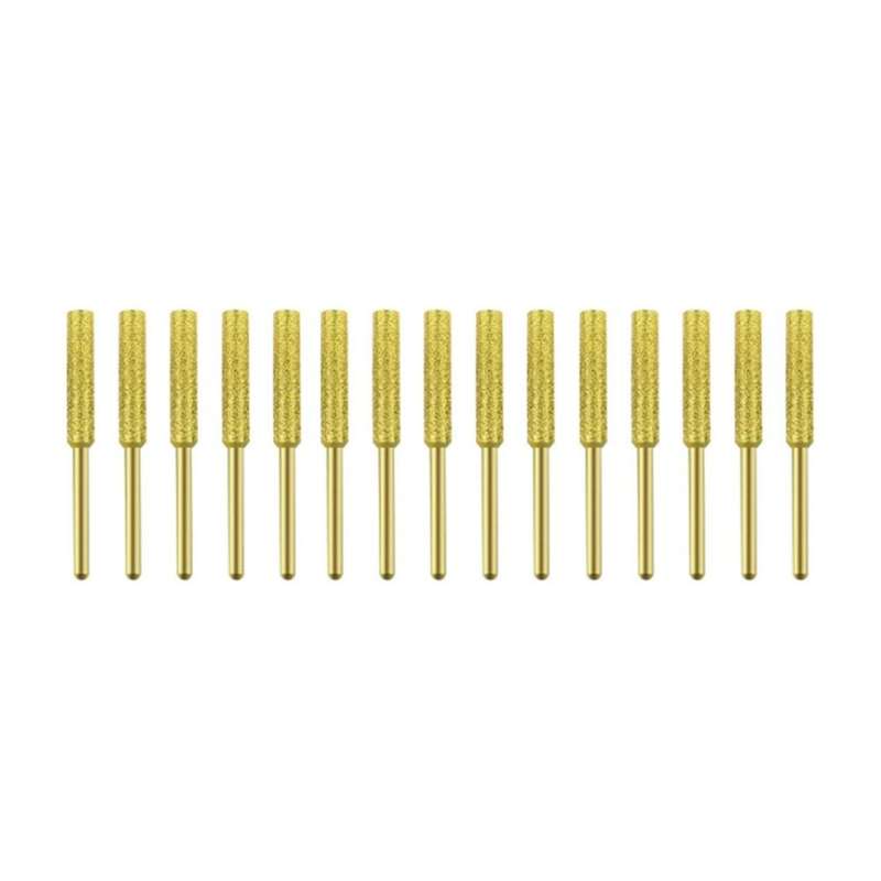 15pcs 4.8mm Chainsaw Sharpener Burr Grinder Polishing Grinding Heads