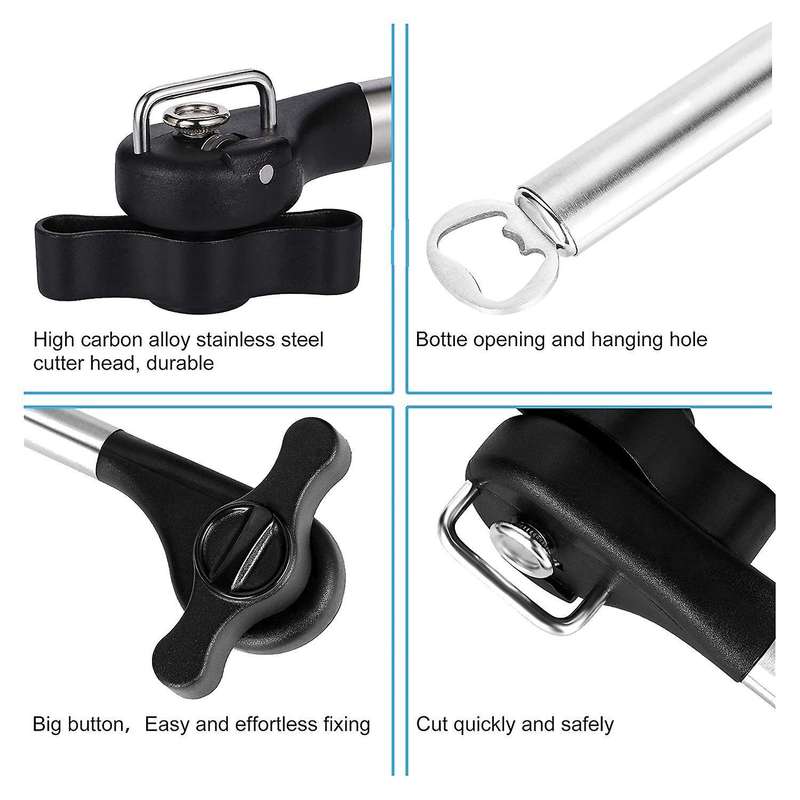 Manual Can Opener Smooth Edge,stainless Steel Can Opener,easy to Use