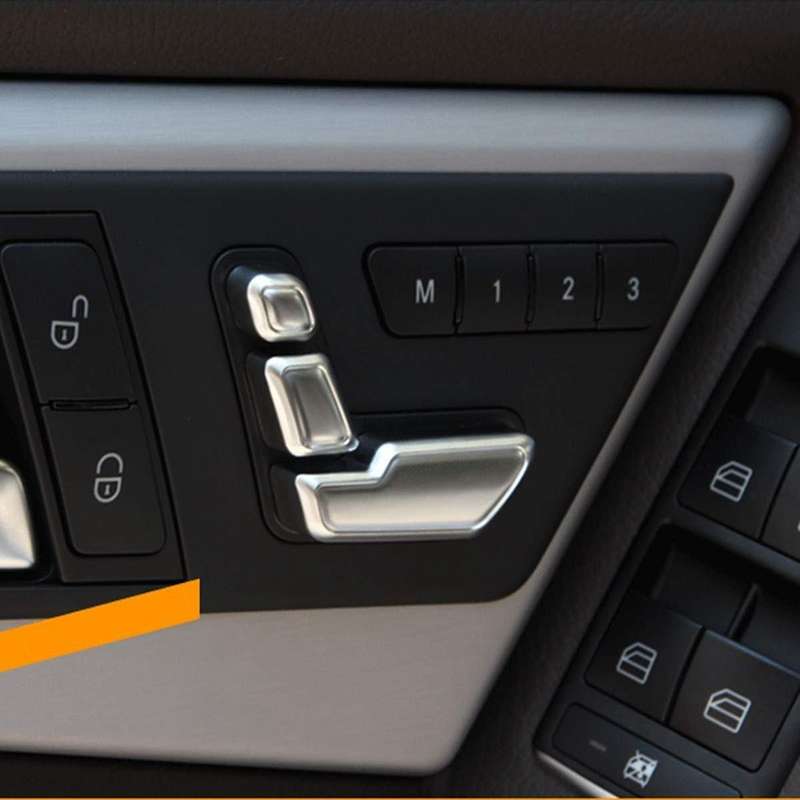 For Benz C Gl Gla Silver Chrome Seat Adjust Button Switch Cover Trim