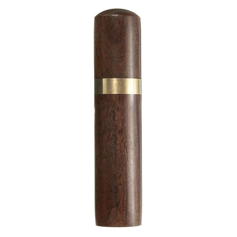 Ebony Wood Toothpick Holder Bucket Portable Craft Handmade 8*1.8cm