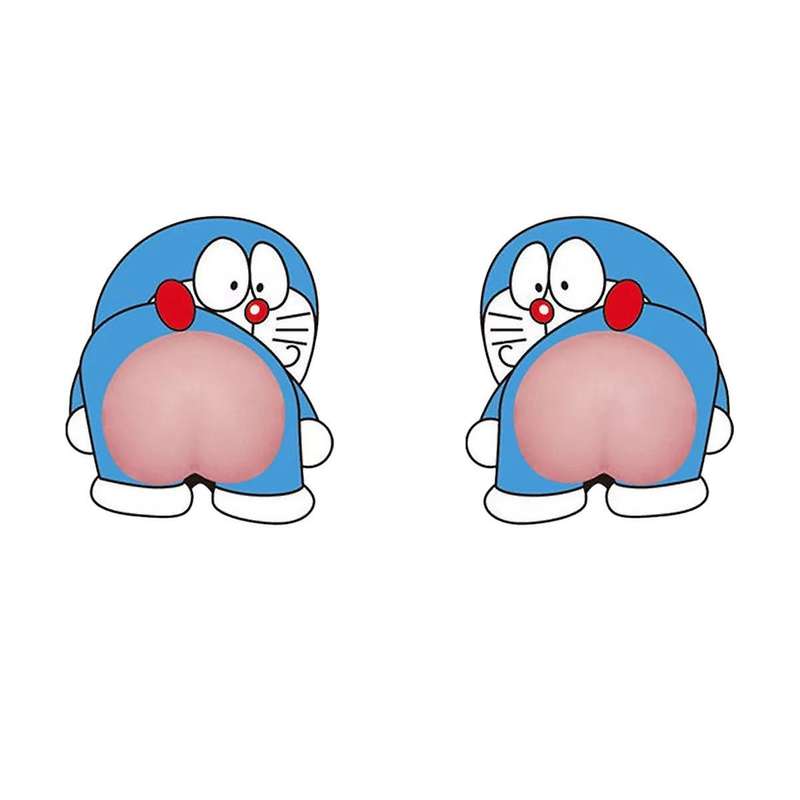 3d Silicone Cute Butt Car Bumper Sticker Cartoon Anti-collision B