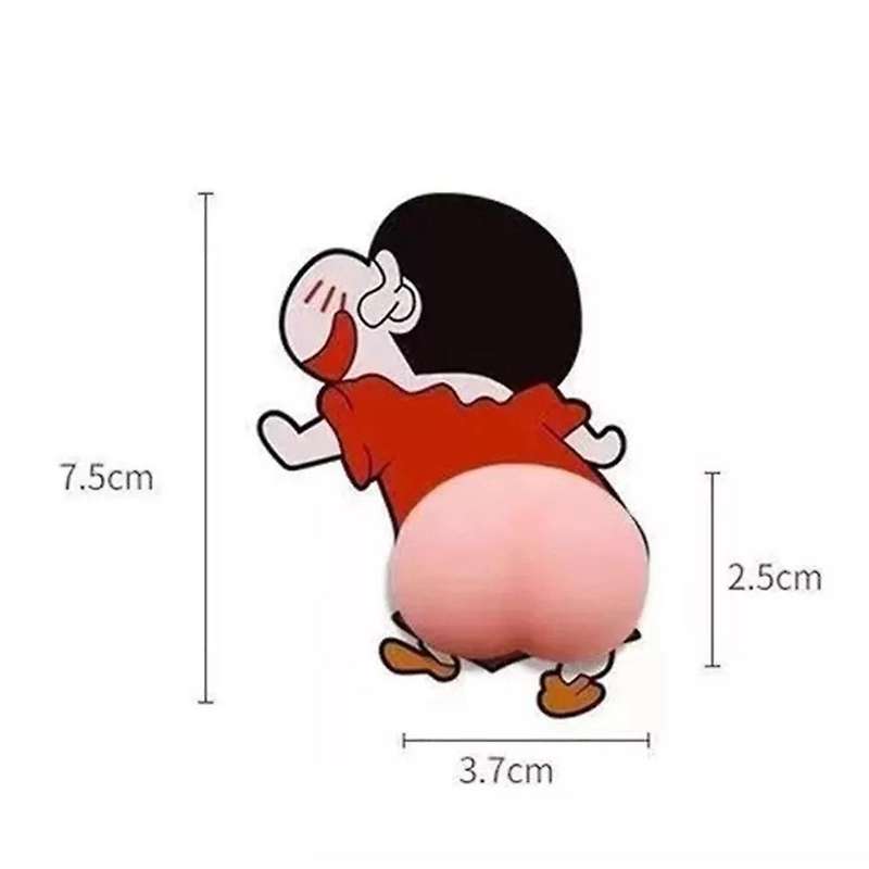 3d Silicone Cute Butt Car Bumper Sticker Cartoon Anti-collision B