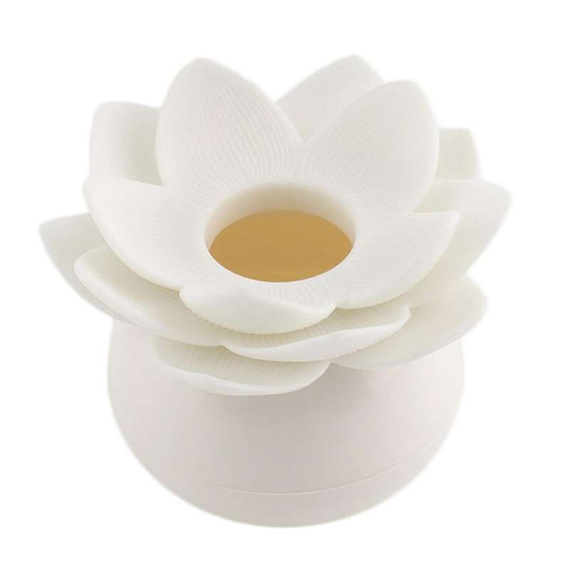 Lotus Flower Cotton Bud Holder Toothpick Case Home Decor (green)