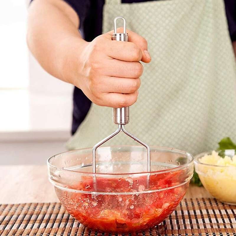 304 Stainless Steel Non Stick Hand Potatos Masher for Avocado