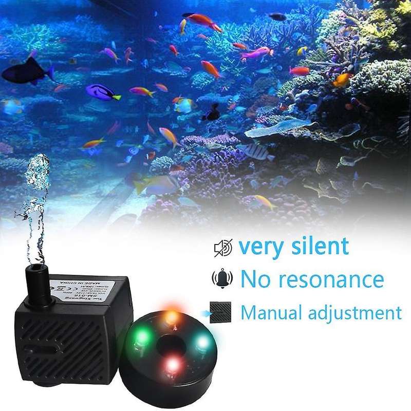 5w Ac 220v Submersible Water Pump 4 Led Mini Water Pump,eu Plug