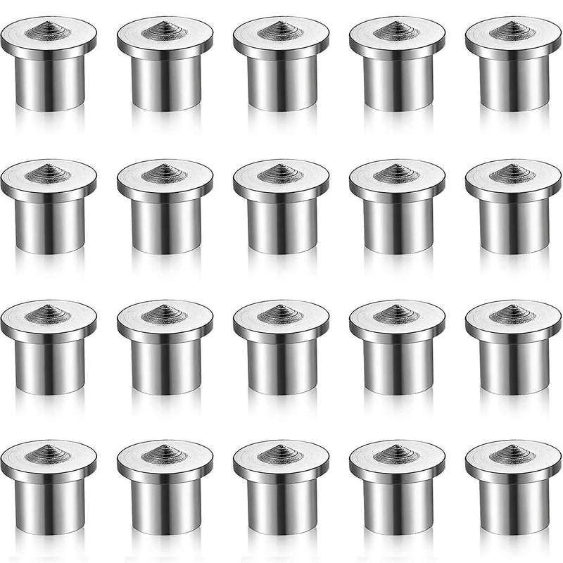 Dowel and Tenon Center Transfer Plugs Drill Hole (20 Pieces,3/8inch)