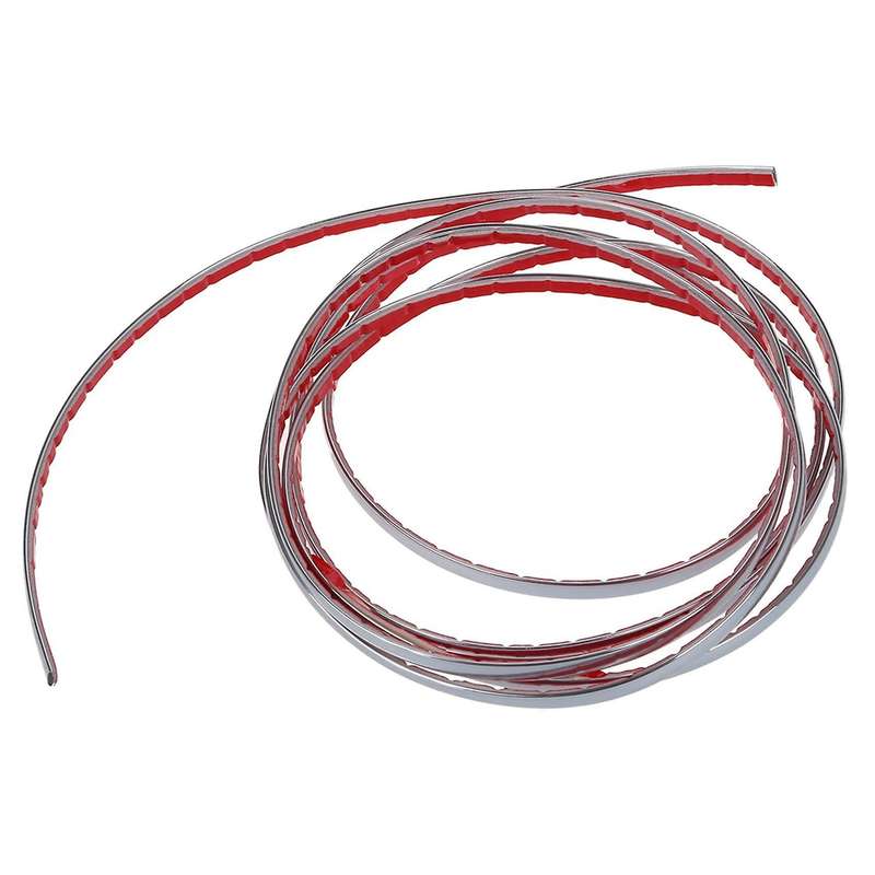 Bande Adhesive Chromee Couleur Argent 7mm 3 Metres Auto