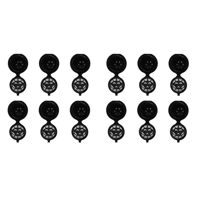 I Cafilas Capsules Compatible Coffee Machines with Brush (6,black)