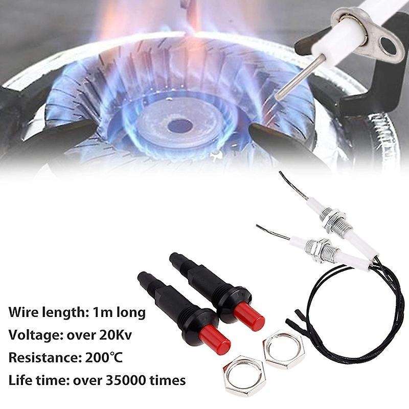 2pack Of Piezo Spark Igniter with Threaded Ceramic Electrode