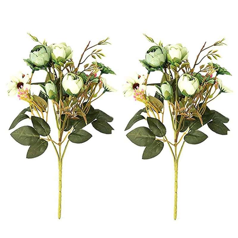 Artificial Flower Bridal Bouquet Home Decor Flower Simulation (green)