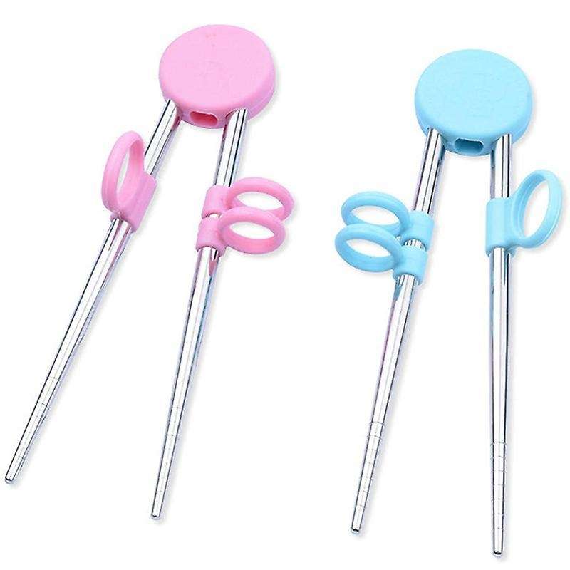 2 Pairs Of Children's Chopsticks Help to Use Chopsticks As A Reusable