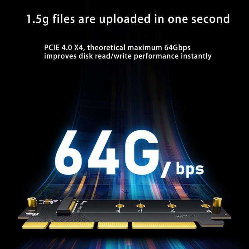 M.2 Pcie Ssd to Pci-e X4/x8/x16 Conversion Card with Heat Sink Ssd