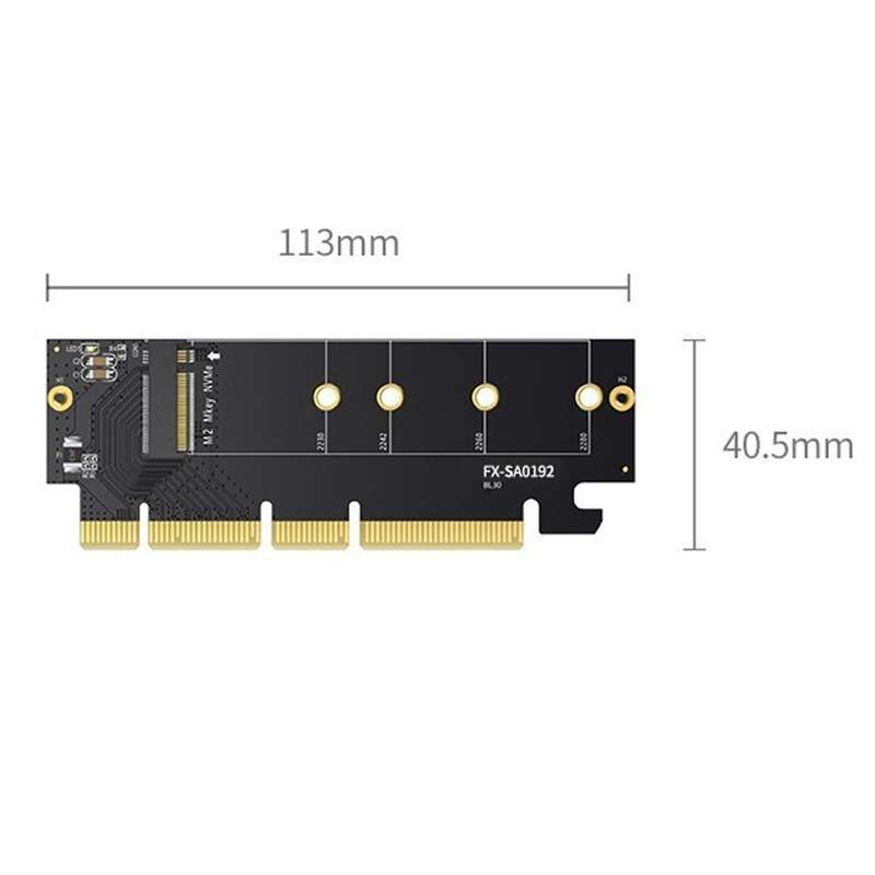 M.2 Pcie Ssd to Pci-e X4/x8/x16 Conversion Card with Heat Sink Ssd