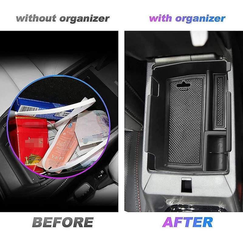 Center Console Organizer for Jeep Compass 2021 2022 Storage Box,black