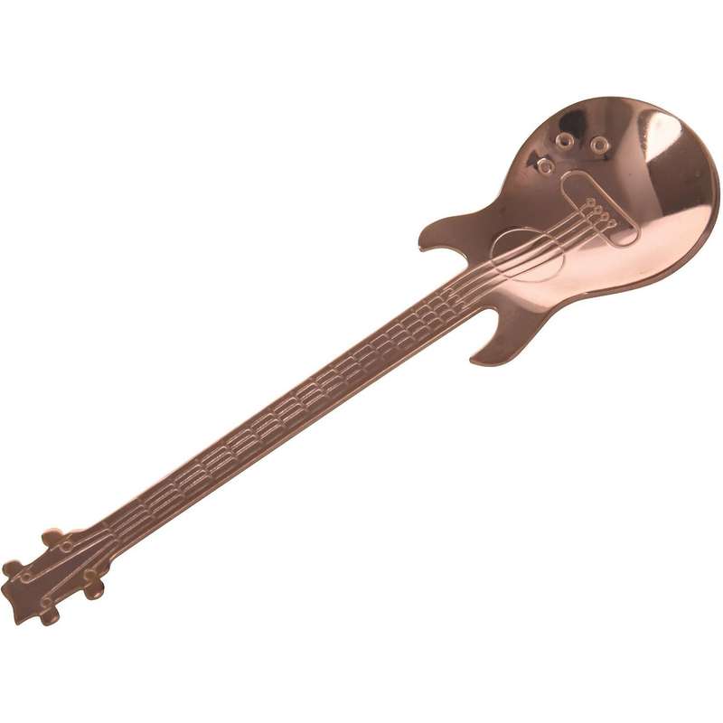 Set Of 8 Guitar Shaped Stainless Steel Coffee Spoon Kitchen Utensil