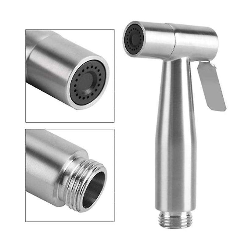 Stainless Steel Handheld Toilet Bidet Sprayer Bathroom Water Spray