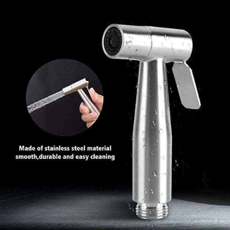 Stainless Steel Handheld Toilet Bidet Sprayer Bathroom Water Spray