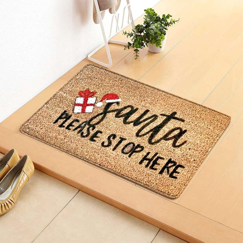 Christmas Doormat Christmas Doormat Decoration Entrance Floor Carpet
