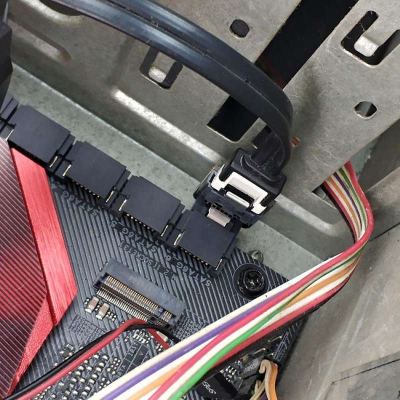2pcs Sata 7pin Male to Sata7pin Female Adapter for Ssd Hdd,a Style