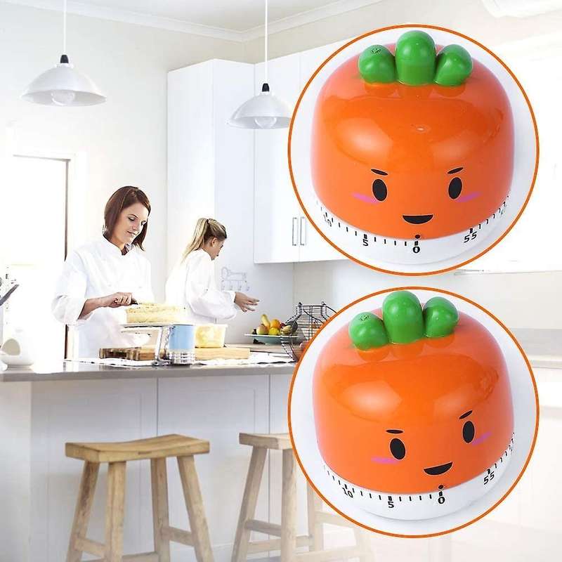 Timer No Batteries Required 100% Mechanical Cute Kitchen Carrot Shape