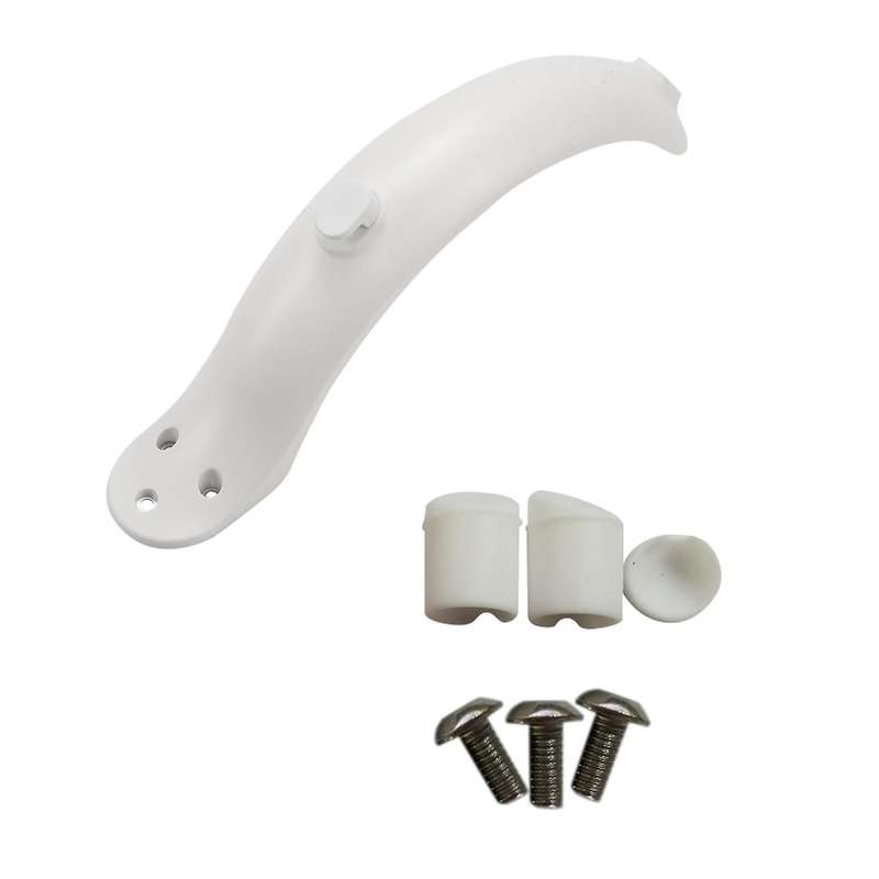 Rear Mudguard Fender+taillight for Xiaomi M365,white