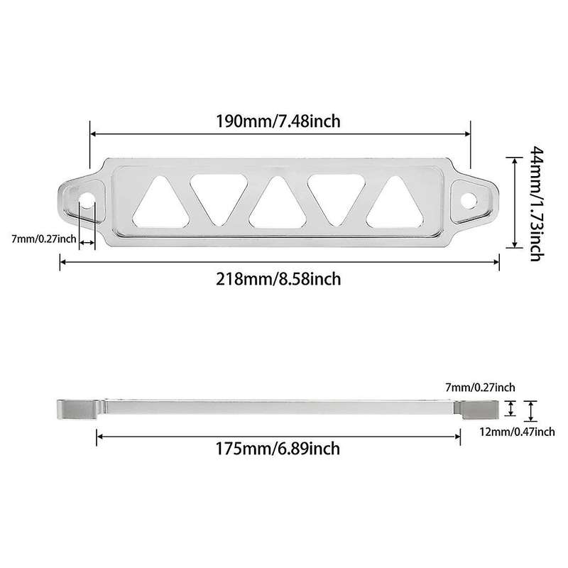 Battery Tie Down Bracket Accessories for Honda Civic Acura,silver
