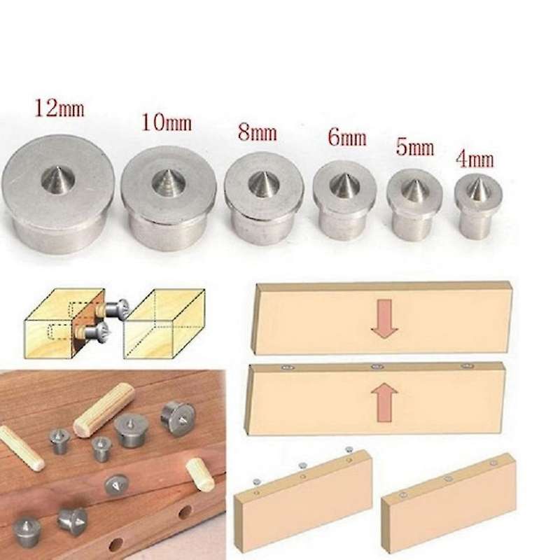 6pcs Dowel Tenon 4-12mm Dowel Cabinet Stainless Steel Dowel Pin Sets