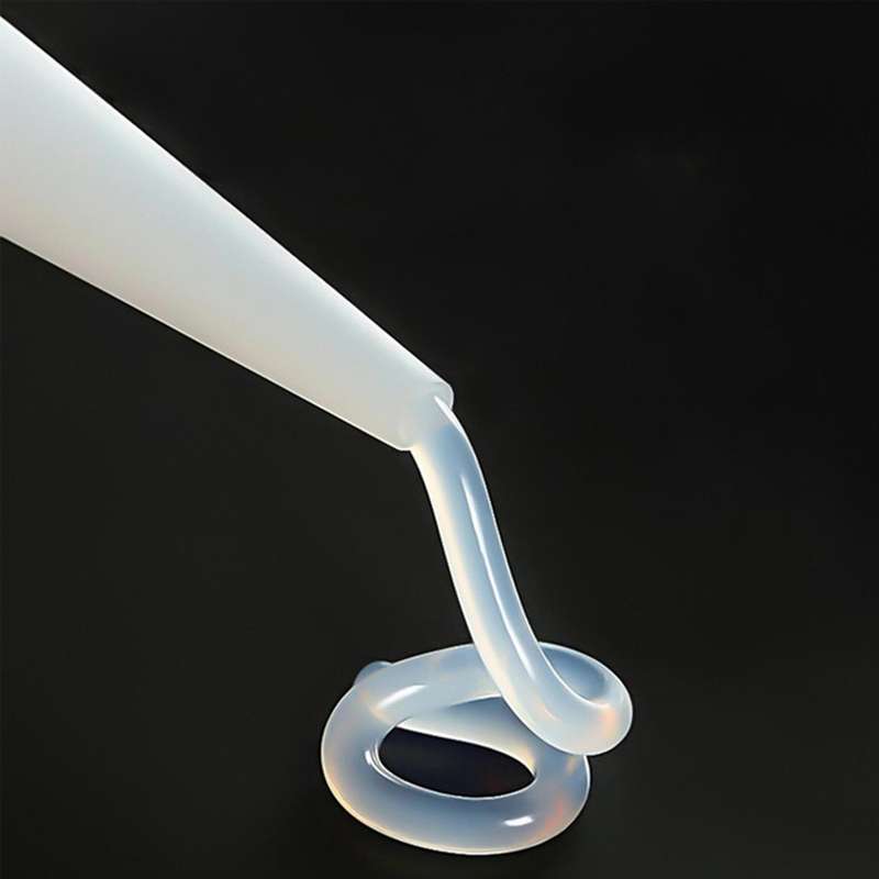 20pcs Spiral Bottle Glue Nozzle with Red Cap Cover Silicone Tube A