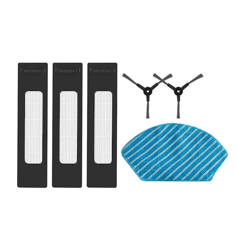 6pcs Side Brush Hepa Filter Mop Cloth for Midea M7 M71cn I10 Robot