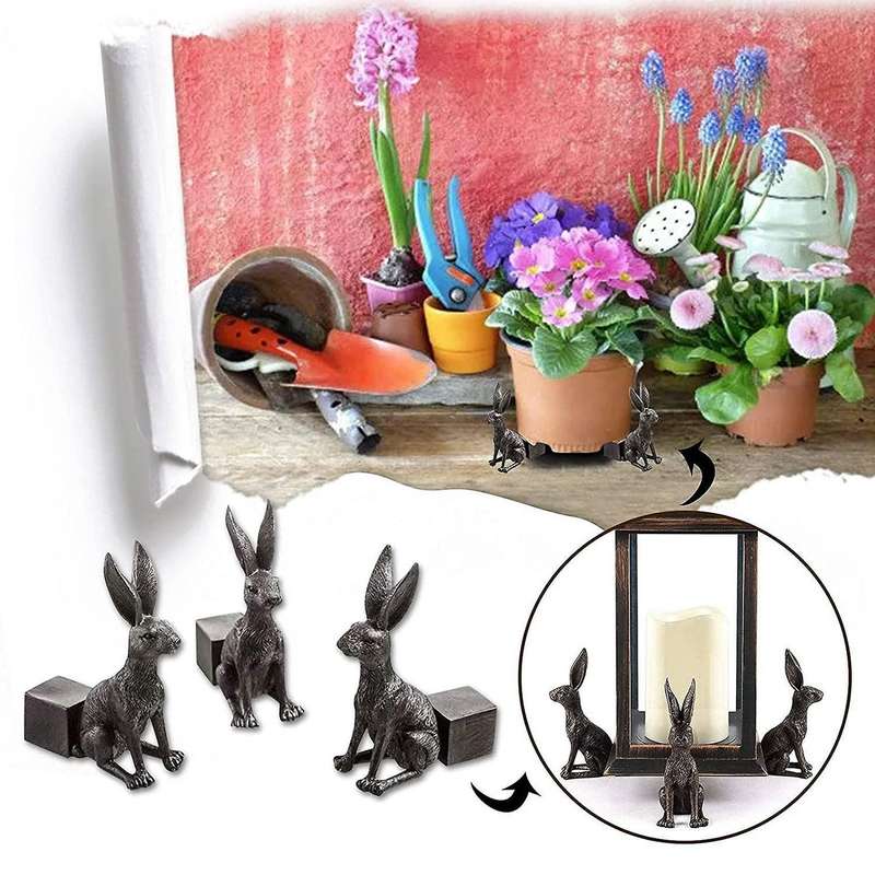 Dog Shaped Statue Flower Pot Feet Support Foot Garden Decor
