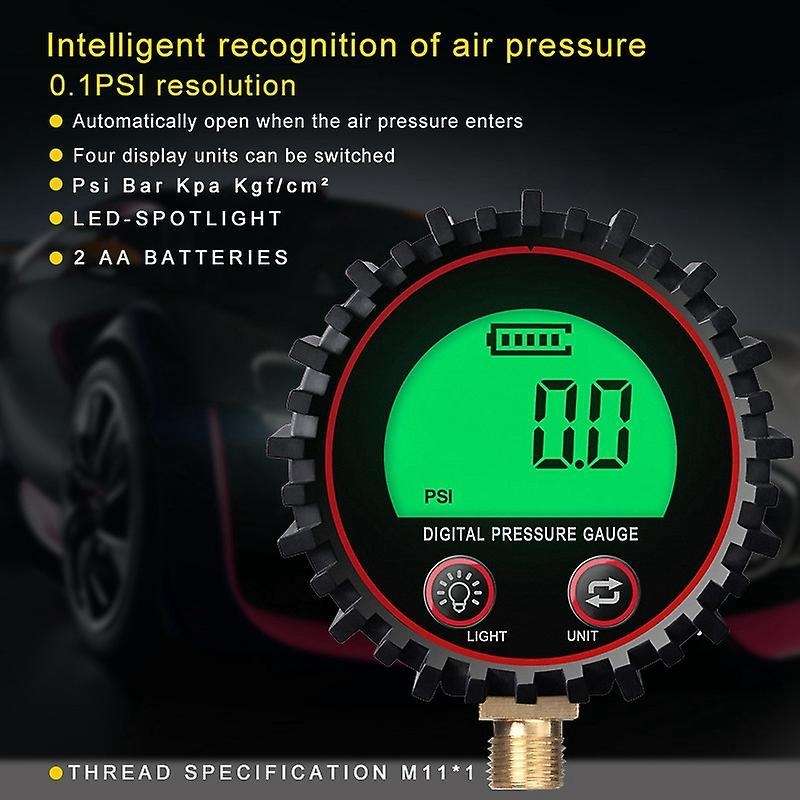 Digital Car Tire Air Pressure Inflator Gauge Lcd Display M11