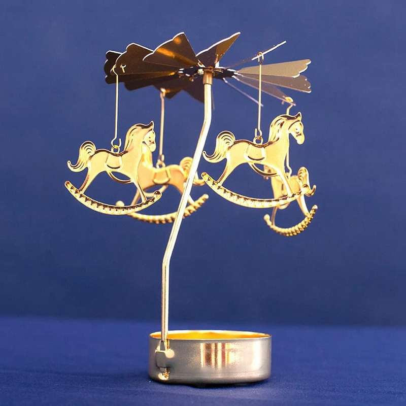 Spinning Candlestick for Romantic Party Home Table Decor Gift (b)