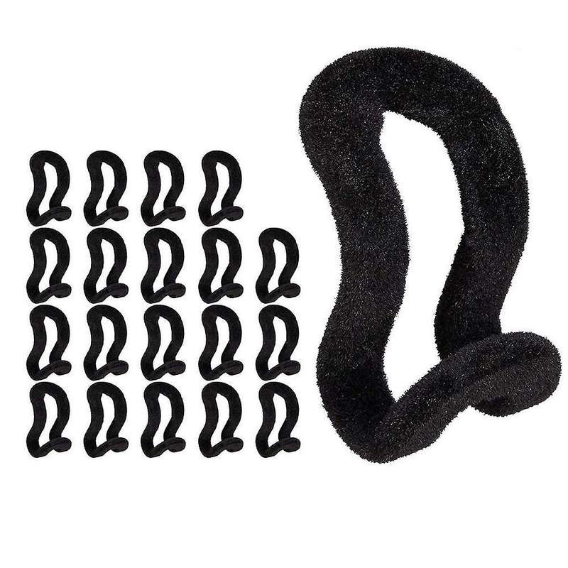40pcs Flocking Mini Hanger Non-slip and Space-saving Stacking Hooks