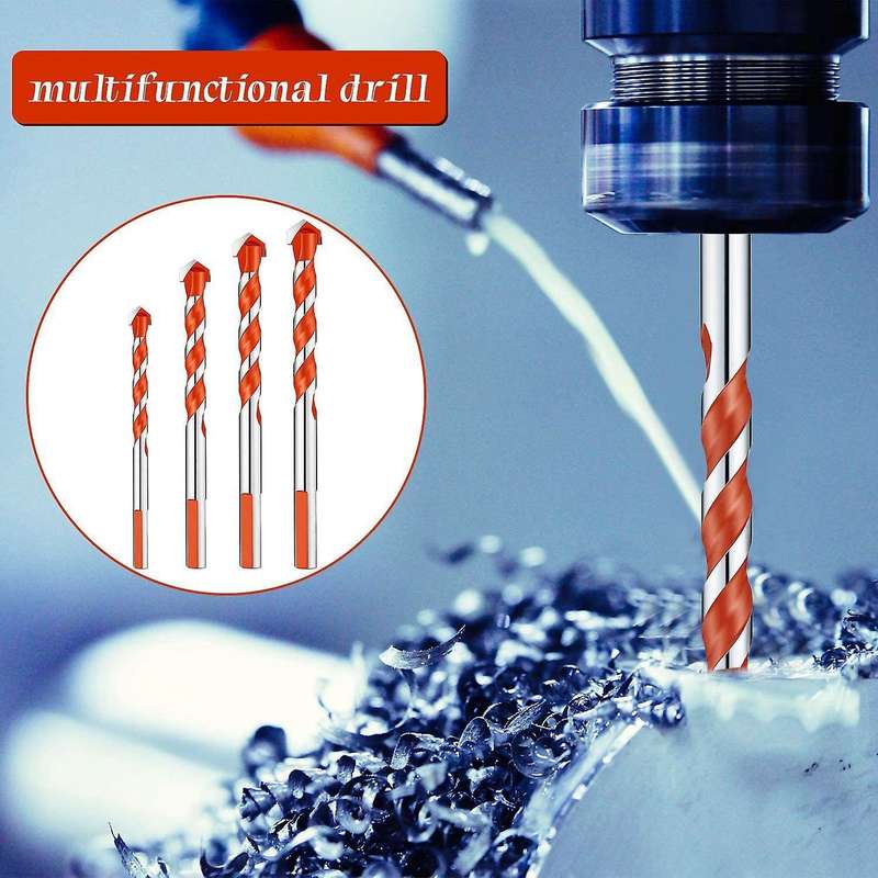 Triangular Handle Multifunctional Drill Bits Punching Drill Bits Set