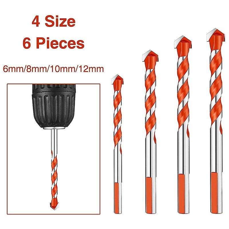 Triangular Handle Multifunctional Drill Bits Punching Drill Bits Set