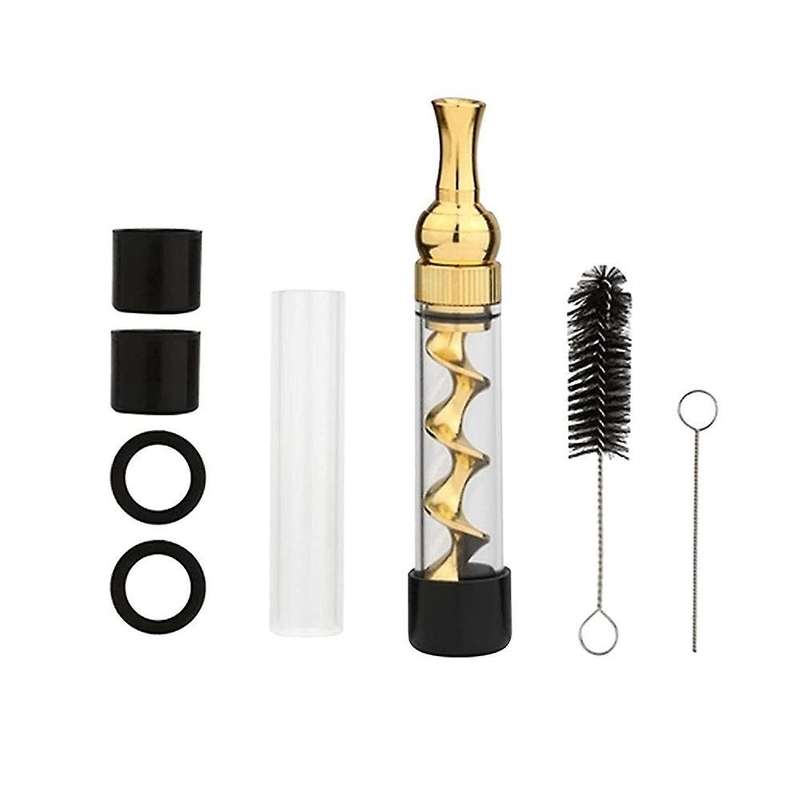 Glass Blunt Pipe Tube Kit for Herbs and Spices , 3 In 1 Pipe Glass