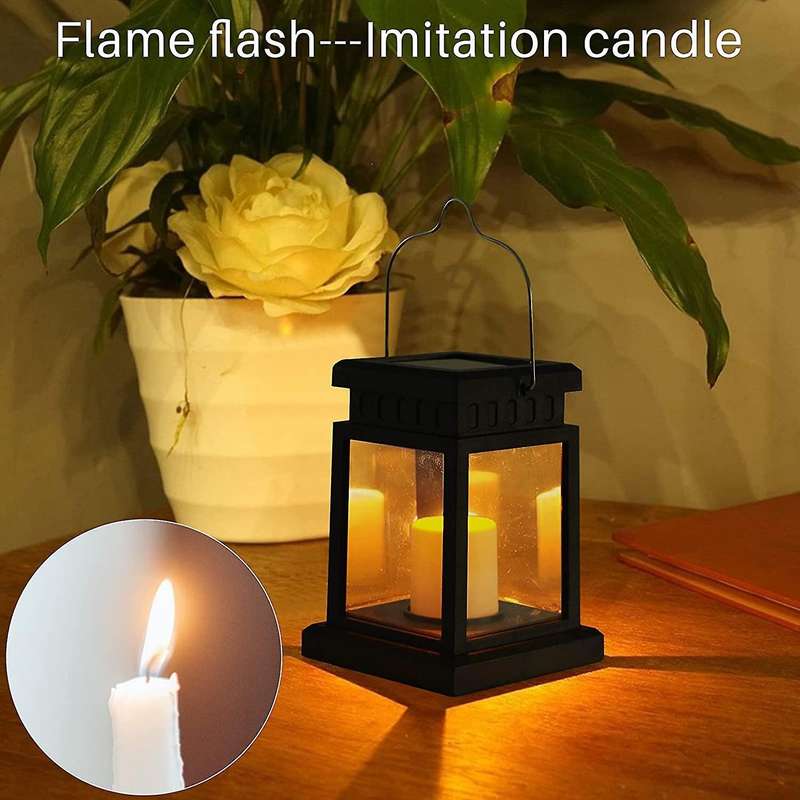 Solar Hanging Lantern for Garden Patio Lawn Deck Umbrella Tent Yard